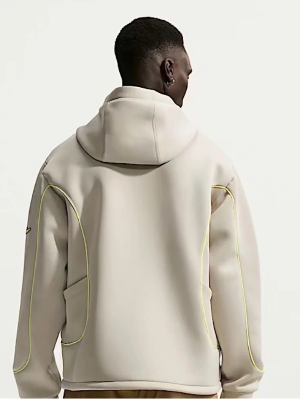 Nike Project F.R.O.G. Bubble Mesh Hoodie -IF1296-236 - Beige Men’s M-  NWT